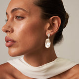 Large Baroque Pearl Drop Earrings