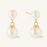 Pia Double pearl drop Earrings
