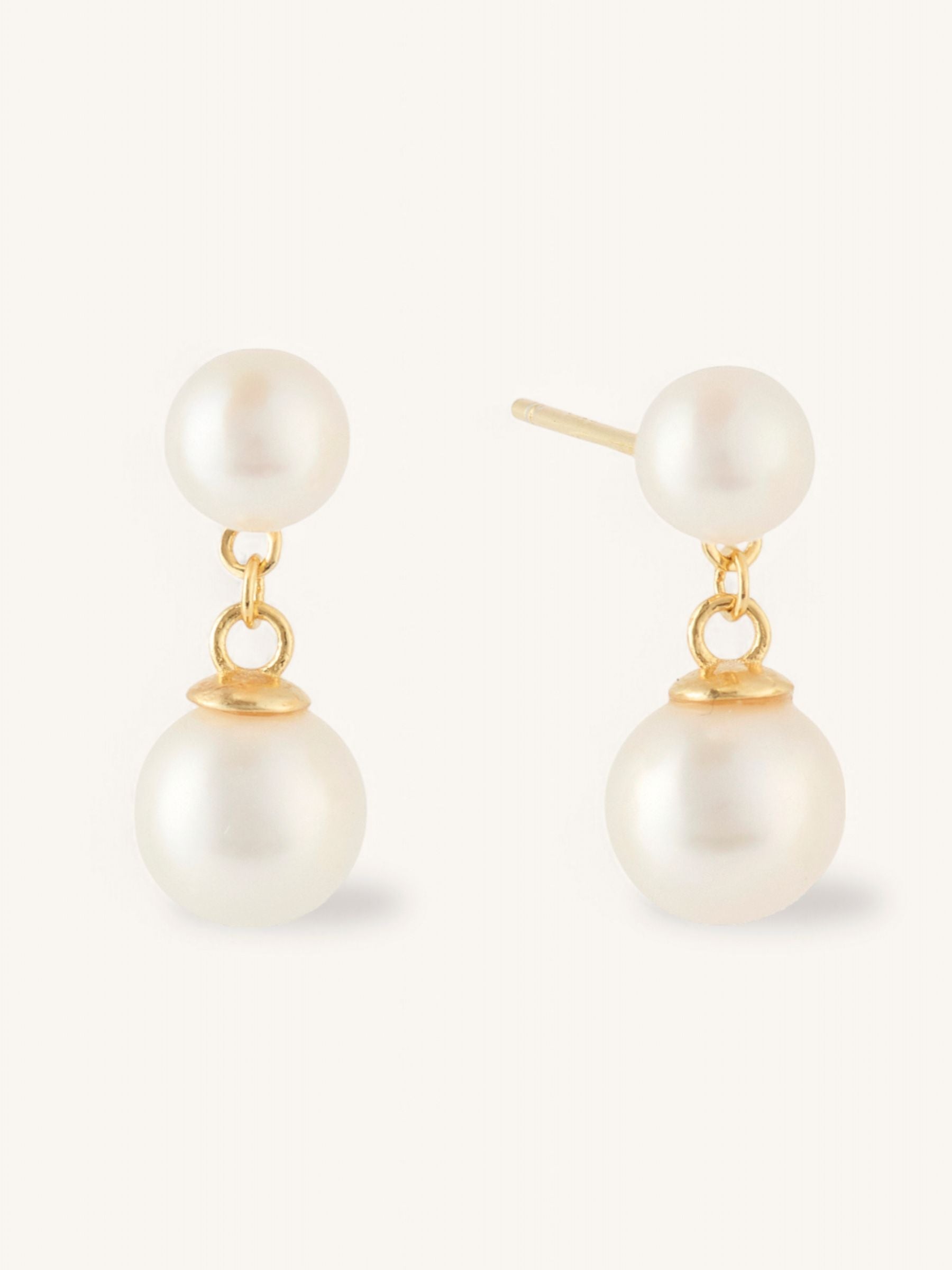 Pia Double pearl drop Earrings