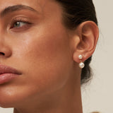 Two Pearl Drop Earrings