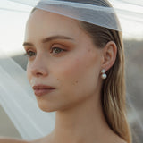 Crystal Pearl Drop Earrings