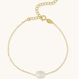 Single Pearl Bracelet Gold