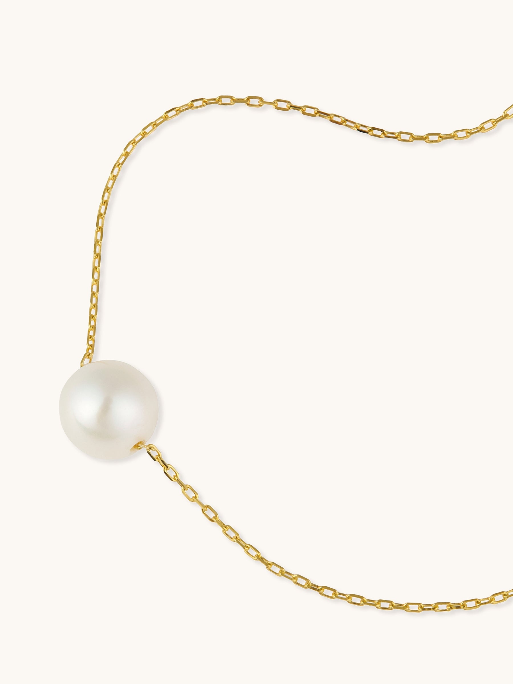 Single Pearl Bracelet Gold
