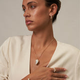 Large Fireball Keshi Pearl Necklace