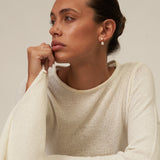 Two Pearl Drop Earrings