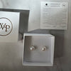 White Pearl Stud Earrings