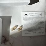 vWhite Pearl Stud Earrings