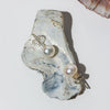White Pearl Stud Earrings