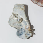 White Pearl Stud Earrings