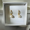 Small Pearl Hoop Earrings