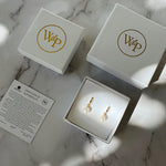 Small Pearl Hoop Earrings
