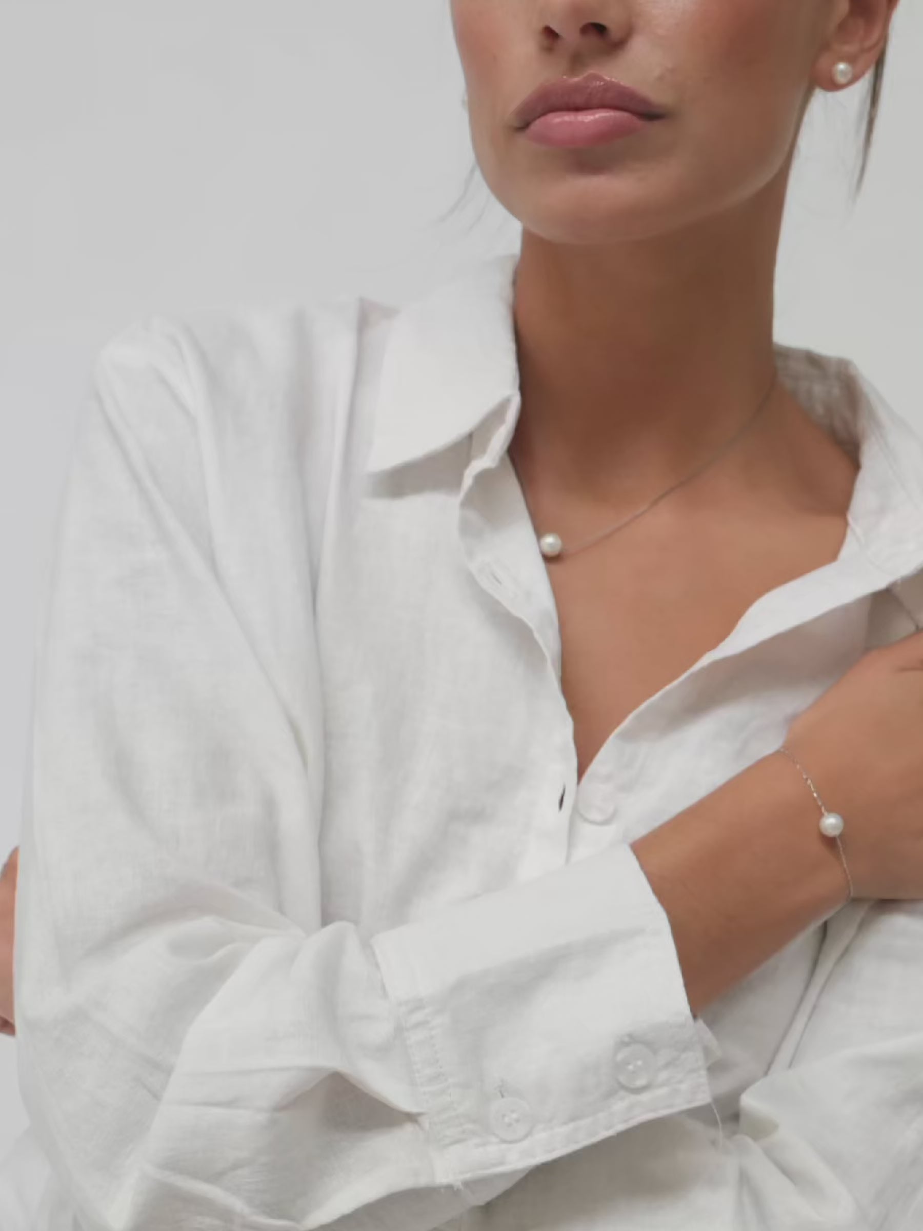 The Oma Pearl Set in Silver
