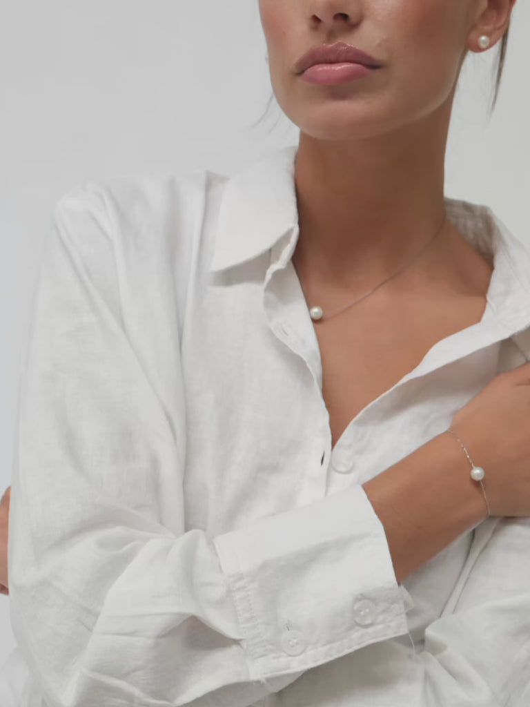 The Oma Pearl Set in Silver