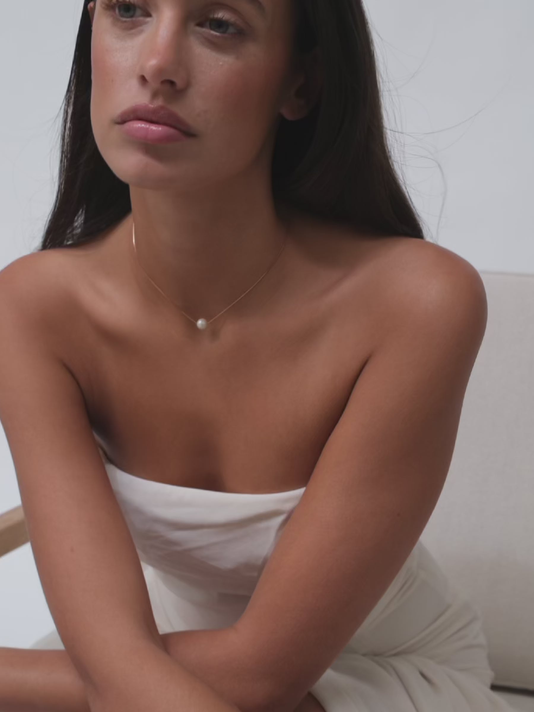 Laura Rose Gold pearl necklace