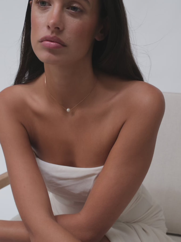 Laura Rose Gold pearl necklace