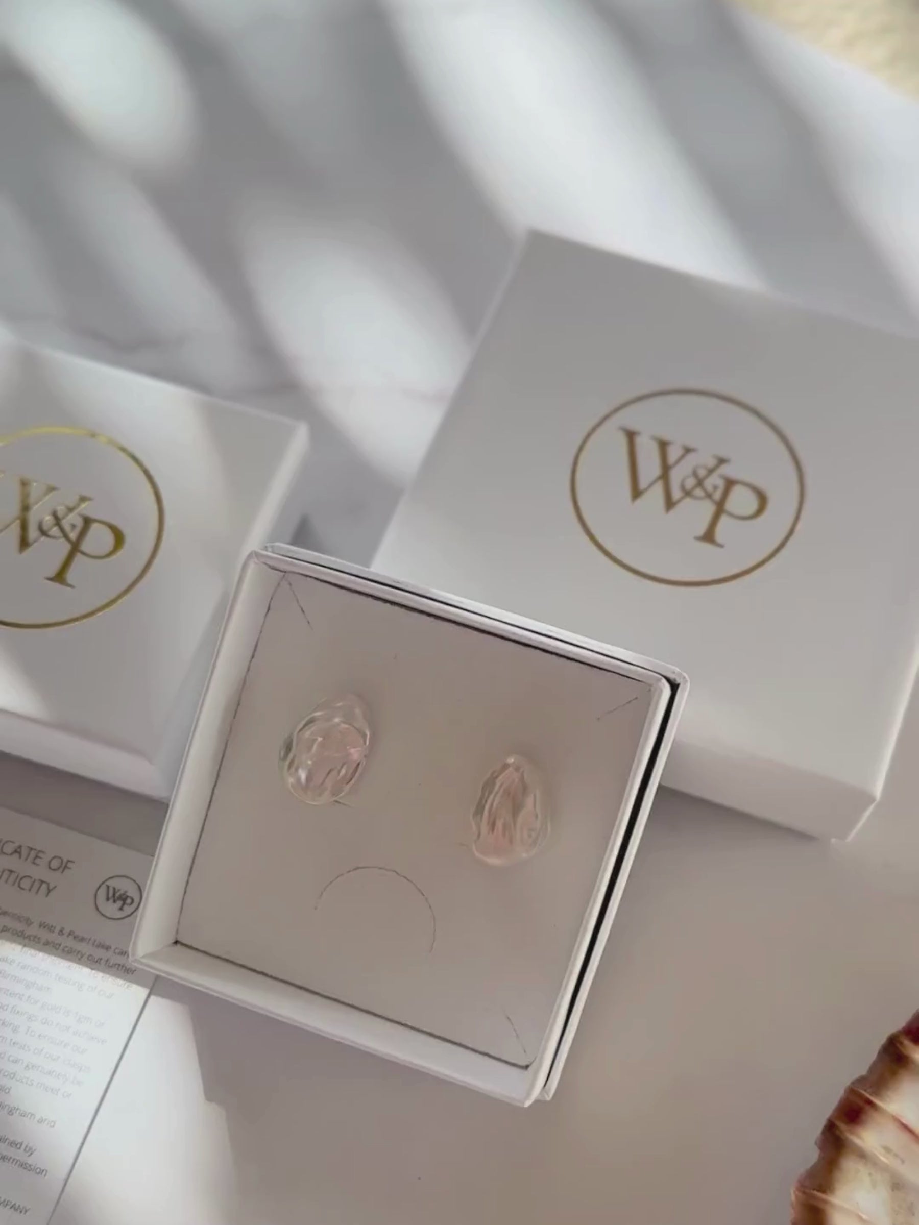 Large Baroque Pearl Stud Earrings