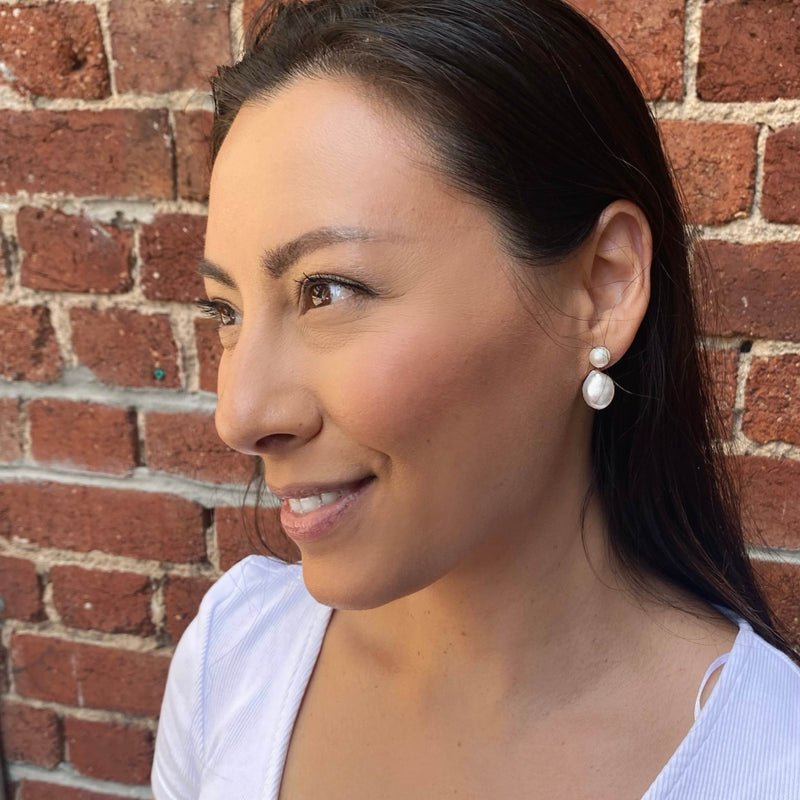 Ada earring on model