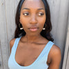 Harriet | Gold Hoops with Triplet Pearl Drops