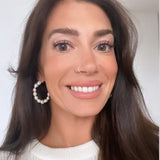 Joanna Hoop earrings on model