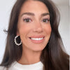 Joanna Hoop earrings on model