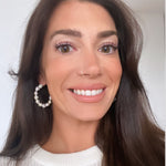 Joanna Hoop earrings on model