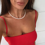 pearl choker necklace