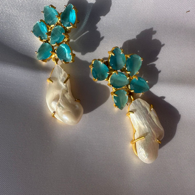 Baroque Pearl drop earrings